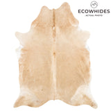 Brazilian Beige Cowhide Rug Size 8'1" L x 6'4" W 2486