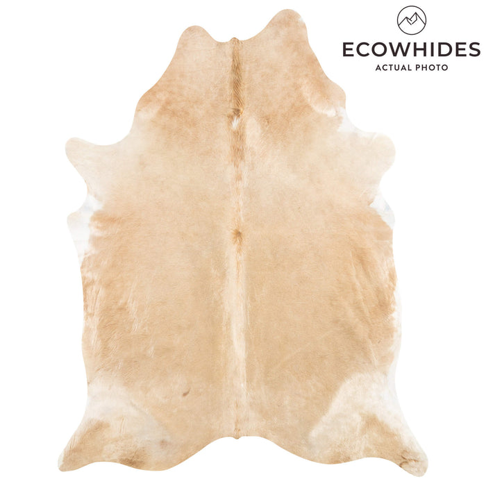 Brazilian Beige Cowhide Rug Size 8'1" L x 6'4" W 2486