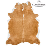 Brazilian Palomino and White Cowhide Rug Size 7'3" L x 5'10" W 2508