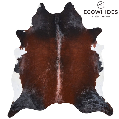 Brazilian Mahogany Cowhide Rug Size 8'2" L x 7'5" W 2517