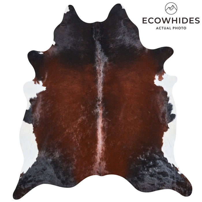 Brazilian Mahogany Cowhide Rug Size 8'2" L x 7'5" W 2517