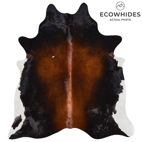 Brazilian Mahogany Cowhide Rug Size 7'1" L x 6'4" W 2526