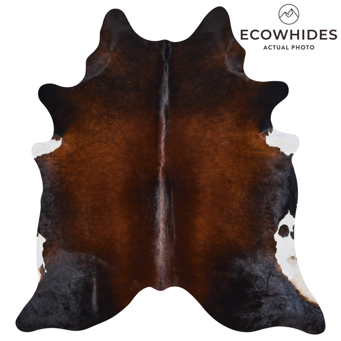 Brazilian Mahogany Cowhide Rug Size 7'0" L x 6'7" W 2528