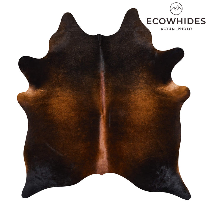 Brazilian Mahogany Cowhide Rug Size 6'8" L x 5'10" W 2530