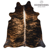 Brazilian Brindle Cowhide Rug Size 6'8" L x 5'9" W 2540