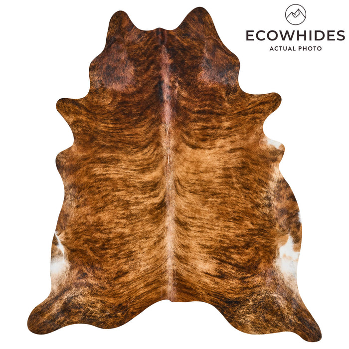 Brazilian Brindle Cowhide Rug Size 7'5" L x 6'3" W 2547