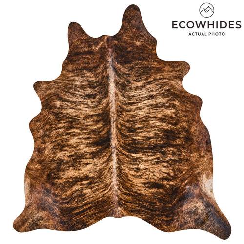 Brazilian Brindle Cowhide Rug Size 7'0" L x 6'4" W 2548