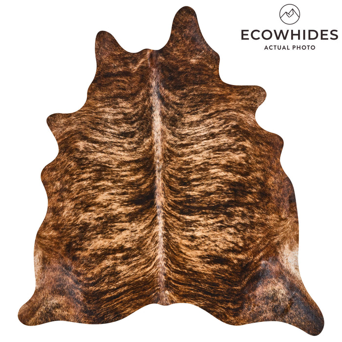 Brazilian Brindle Cowhide Rug Size 7'0" L x 6'4" W 2548