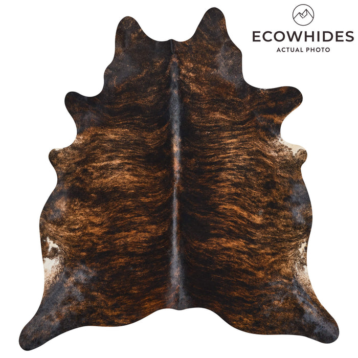 Brazilian Dark Brindle Cowhide Rug Size 7'0" L x 6'7" W 2592