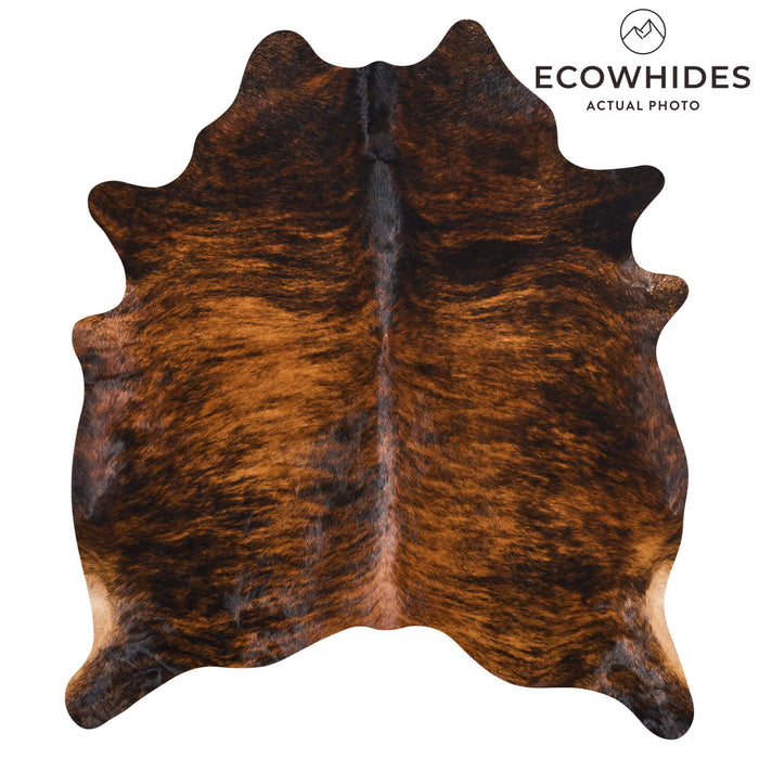 Brazilian Brindle Cowhide Rug Size 6'9" L x 5'11" W 2602