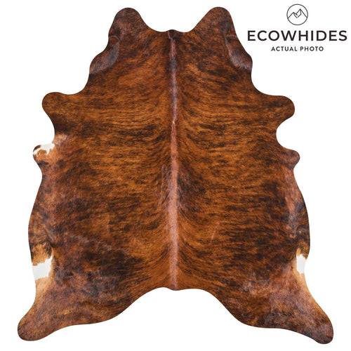 Brazilian Brindle Cowhide Rug Size 6'11" L x 6'5" W 2603