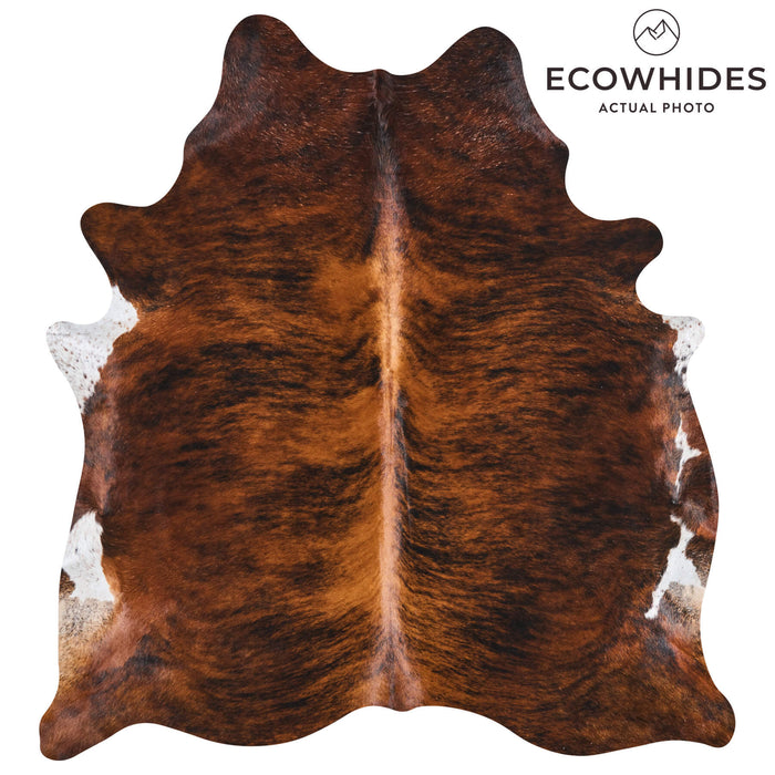Brazilian Brindle Cowhide Rug Size 6'9" L x 6'3" W 2614
