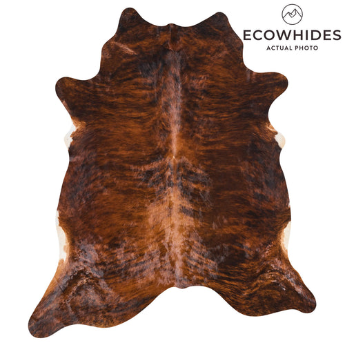 Brazilian Brindle Cowhide Rug Size 8'3" L x 7'4" W 2623