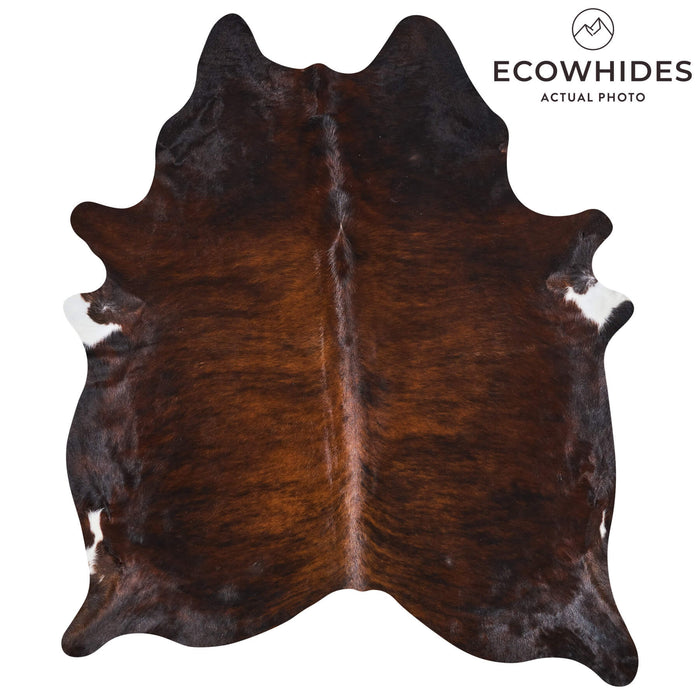 Brazilian Dark Brindle Cowhide Rug Size 7'10" L x 6'6" W 2626