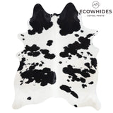 Brazilian Black and White Cowhide Rug Size 6'10" L x 5'8" W 2634