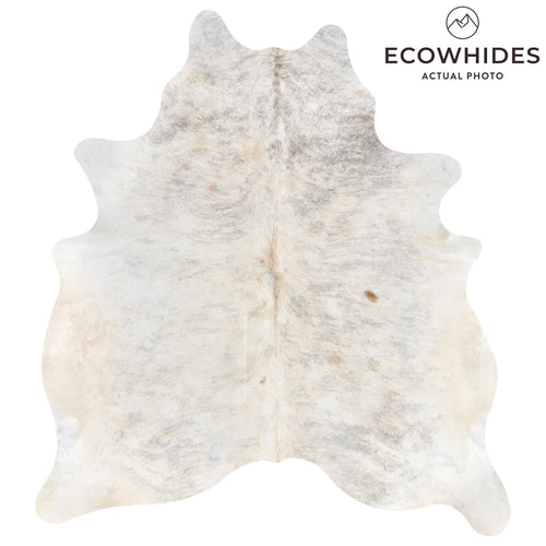 Brazilian Light Grey Brindle Cowhide Rug Size 6'11" L x 5'11" W 2660