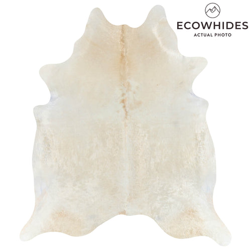 Brazilian Champagne Cowhide Rug Size 8'1" L x 7'1" W 2668
