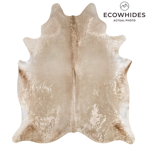 Brazilian Champagne Cowhide Rug Size 8'1" L x 7'0" W 2675