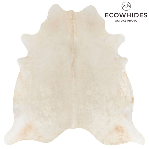 Brazilian Champagne Cowhide Rug Size 6'10" L x 6'7" W 2677