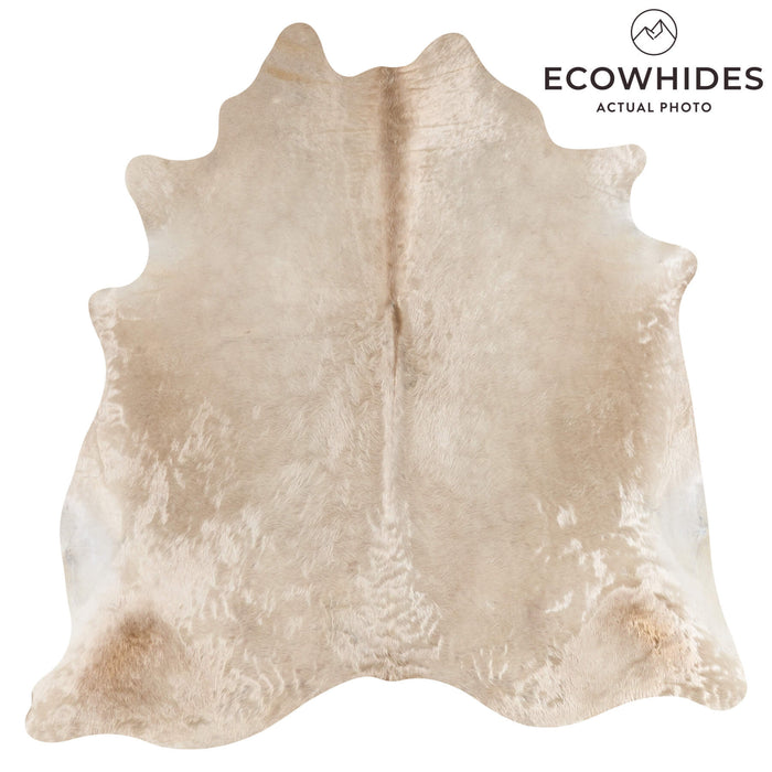 Brazilian Champagne Cowhide Rug Size 6'5" L x 6'5" W 2684