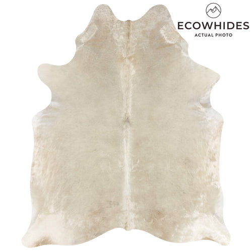 Brazilian Champagne Cowhide Rug Size 6'6" L x 5'5" W 2685