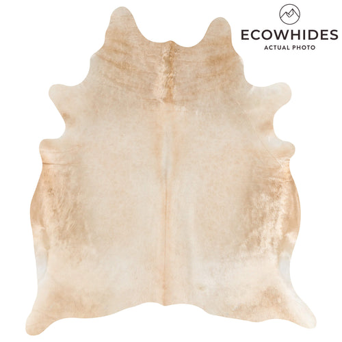 Brazilian Champagne Cowhide Rug Size 7'2" L x 6'5" W 2693