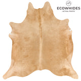 Brazilian Beige Cowhide Rug Size 7'1" L x 6'9" W 2694