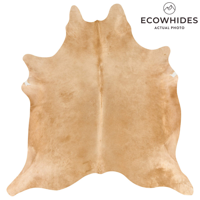 Brazilian Beige Cowhide Rug Size 7'1" L x 6'9" W 2694