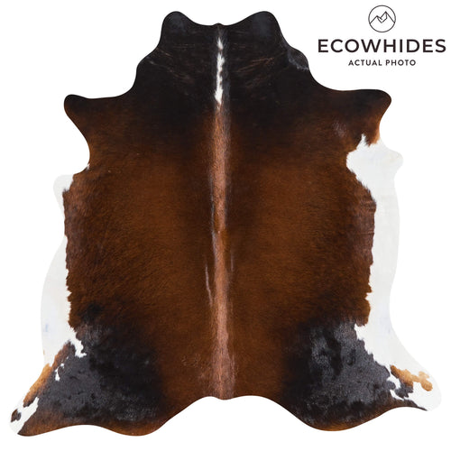 Brazilian Mahogany Cowhide Rug Size 6'7" L x 6'7" W 2698