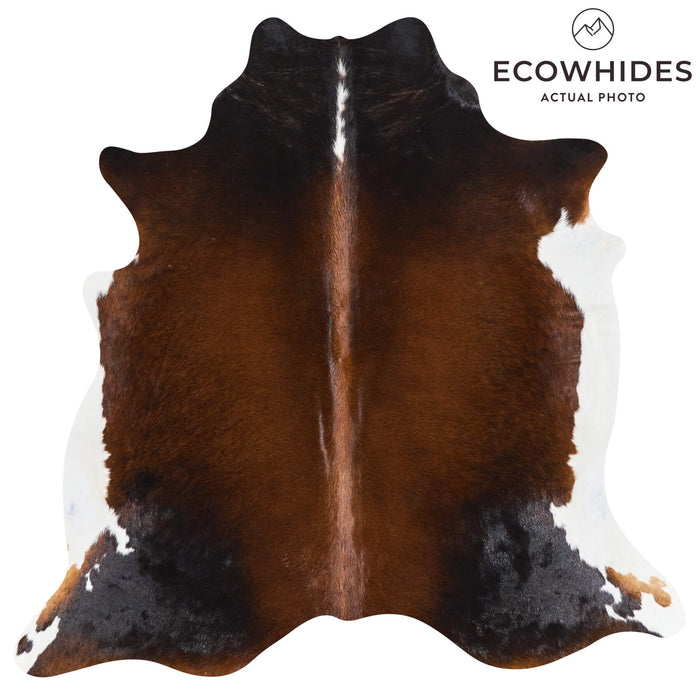 Brazilian Mahogany Cowhide Rug Size 6'7" L x 6'7" W 2698