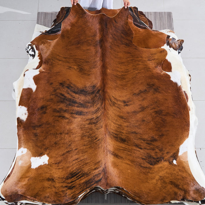 Brindle Cowhide Rug Size 6'6" L x 6'4" W 2834