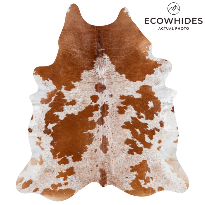 Brazilian Brown Salt and Pepper Cowhide Rug Size 8'2" L x 7'2" W 3078