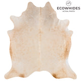 Brazilian Beige Cowhide Rug Size 7'3" L x 6'5" W 3108