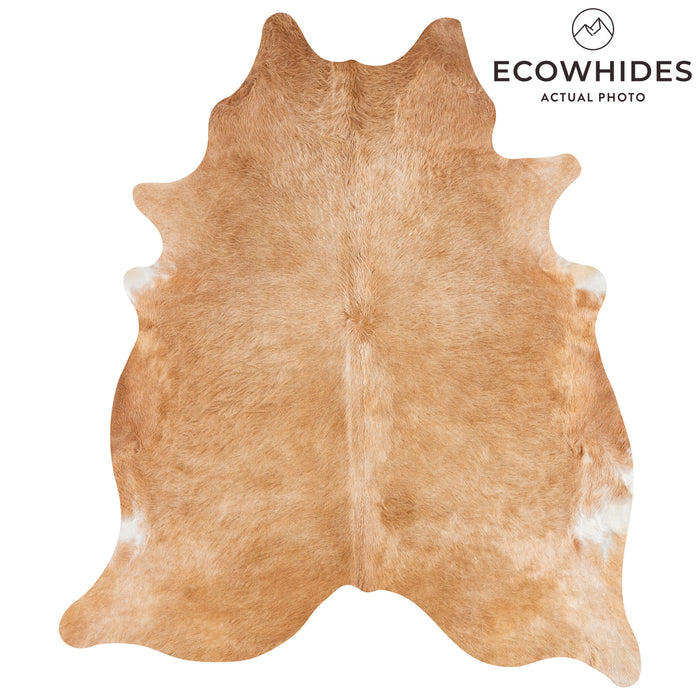 Brazilian Beige Cowhide Rug Size 7'11" L x 6'9" W 3116