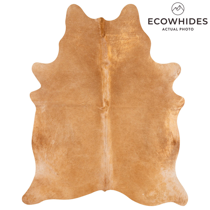 Brazilian Beige Cowhide Rug Size 7'5" L x 5'11" W 3121