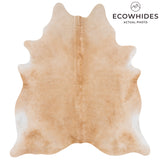 Brazilian Beige Cowhide Rug Size 7'4" L x 6'7" W 3122