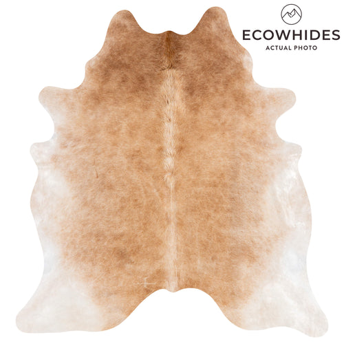 Brazilian Beige Cowhide Rug Size 7'9" L x 7'0" W 3126