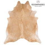 Brazilian Beige Cowhide Rug Size 8'5" L x 7'3" W 3130