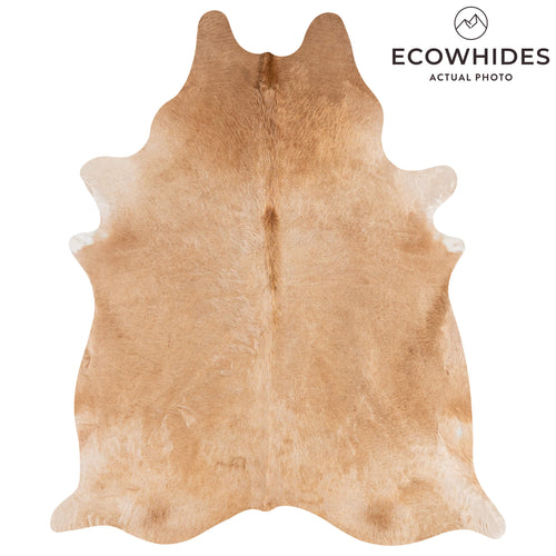 Brazilian Beige Cowhide Rug Size 8'5" L x 6'11" W 3131