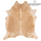 Brazilian Beige Cowhide Rug Size 7'7" L x 6'9" W 3132