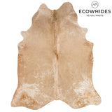 Brazilian Beige Cowhide Rug Size 7'11" L x 6'8" W 3134