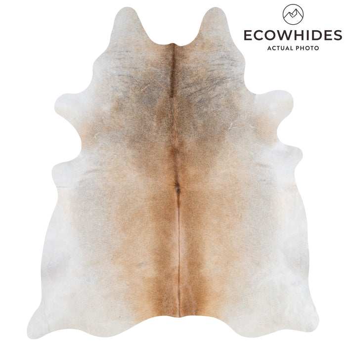 Brazilian Grey Palomino Cowhide Rug Size 7'10" L x 6'10" W 3158