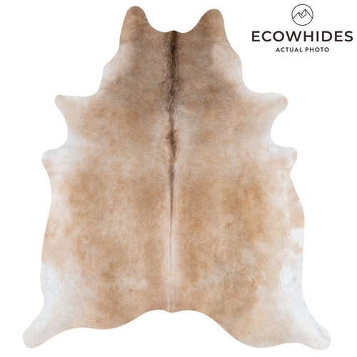 Brazilian Grey Palomino Cowhide Rug Size 7'9" L x 6'7" W 3165
