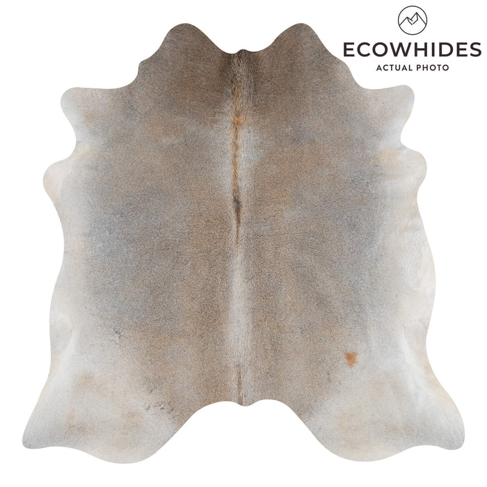 Brazilian Grey Palomino Cowhide Rug Size 6'5" L x 6'9" W 3181