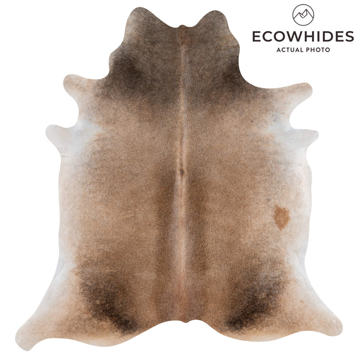 Brazilian Grey Palomino Cowhide Rug Size 7'4" L x 6'9" W 3186