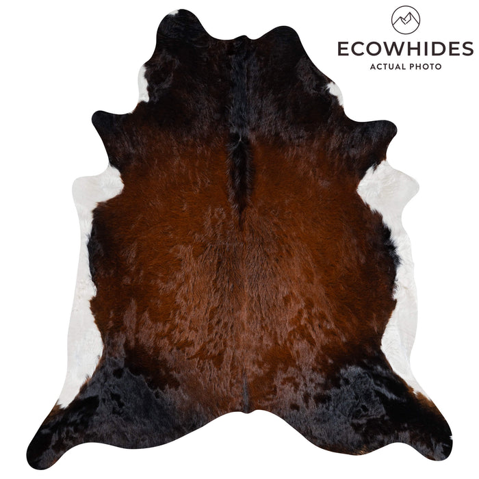 Brazilian Mahogany Cowhide Rug Size 7'10" L x 7'2" W 3189