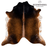 Brazilian Mahogany Cowhide Rug Size 7'1" L x 7'0" W 3195