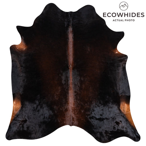Brazilian Mahogany Cowhide Rug Size 7'0" L x 6'3" W 3200