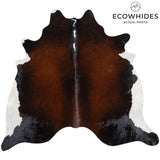Brazilian Mahogany Cowhide Rug Size 7'1" L x 7'4" W 3209