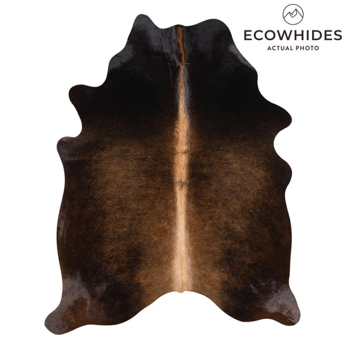 Brazilian Mahogany Cowhide Rug Size 6'6" L x 4'11" W 3212